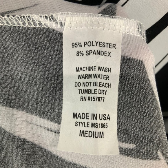 Last Tango Palm Leaf Print Maxi Dress Size M Strapless Poly Spandex Boho NWT - Picture 9 of 10